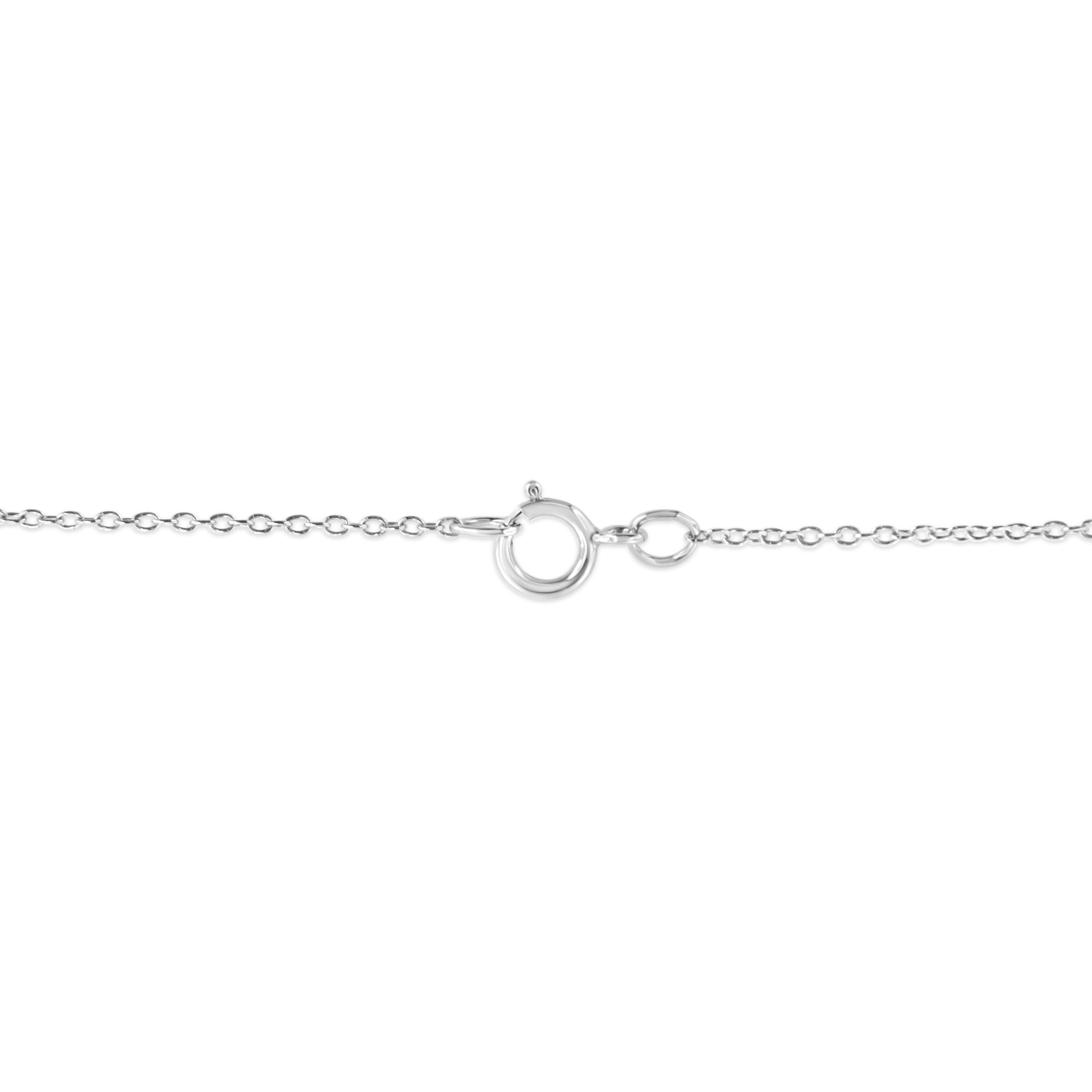 Angel Wing Double Heart Necklace – .925 Sterling Silver, Pavé Diamond Accents