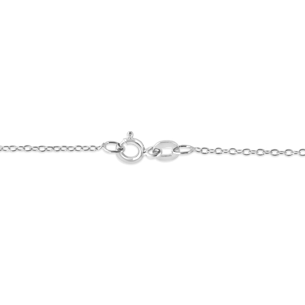 Bezel-Set Champagne Diamond Solitaire Necklace – .925 Sterling Silver, 1/5 cttw