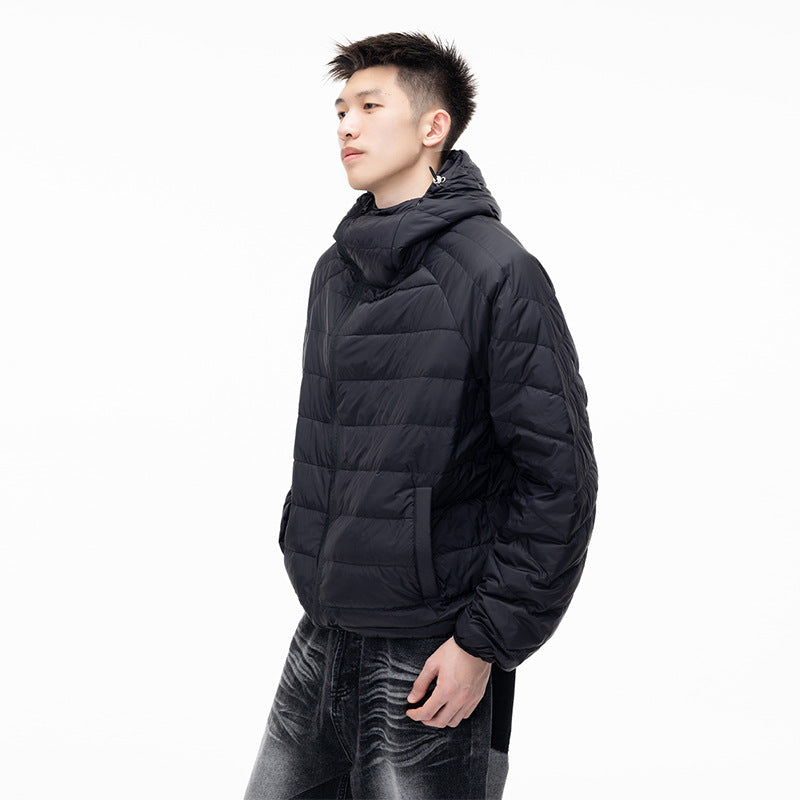 Casual Lightweight Hooded Down Jacket – Unisex