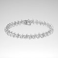 Diamond Link Bracelet, 1ct, .925 Sterling Silver  - 7.25"