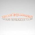 Fan-Shaped Chevron Diamond Tennis Bracelet – .925 Sterling Silver, 2.0 cttw