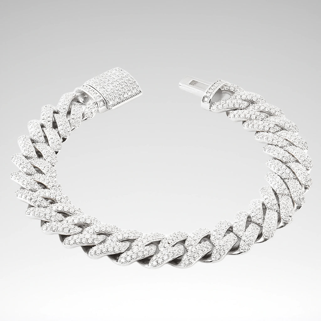 Men's Cuban Link Moissanite Bracelet