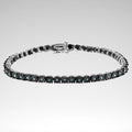 Miracle-Set Diamond Tennis Bracelet, Black Rhodium Plated .925 Sterling Silver, 1.0 cttw