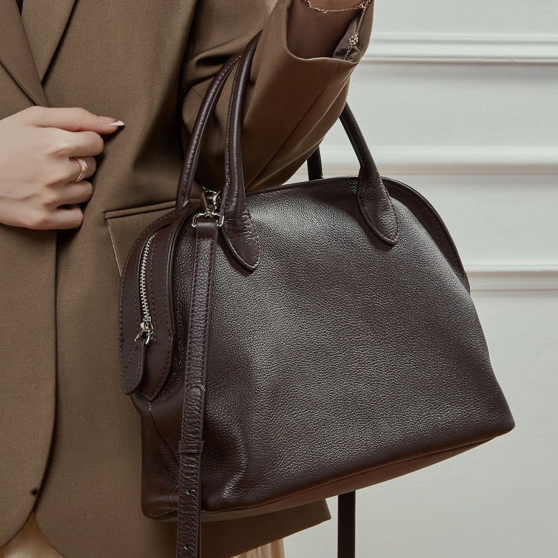 Retro Leather Tote Bag