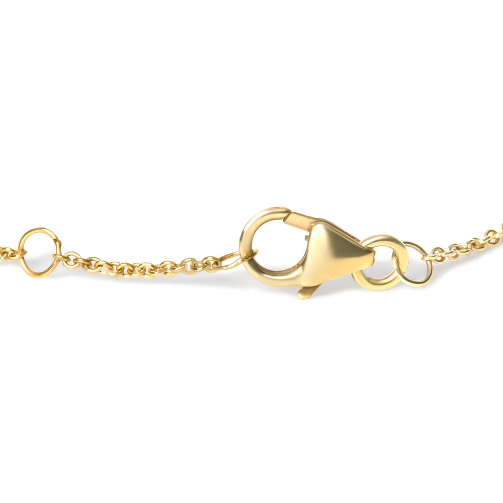 Sapphire & Diamond Evil Eye Bracelet, 10K Gold, 7" (H–I Color, I1–I2 Clarity)