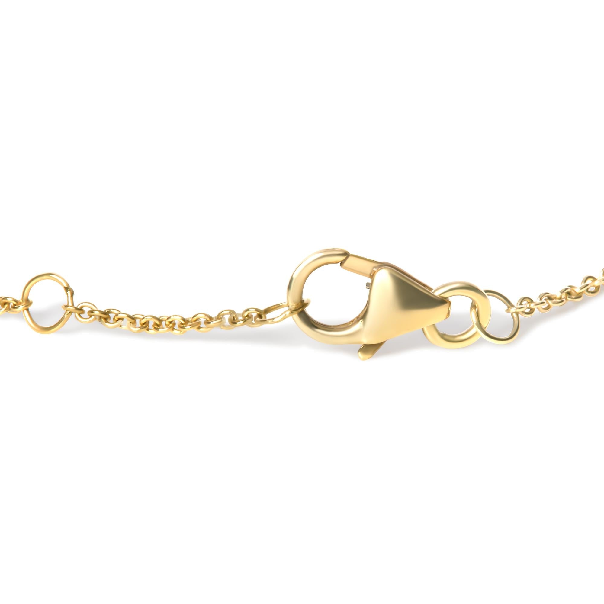 Sapphire & Diamond Evil Eye Bracelet, 10K Gold, 7" (H–I Color, I1–I2 Clarity)