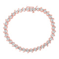 Sterling Silver Miracle-Set Diamond Tennis Bracelet, 7"