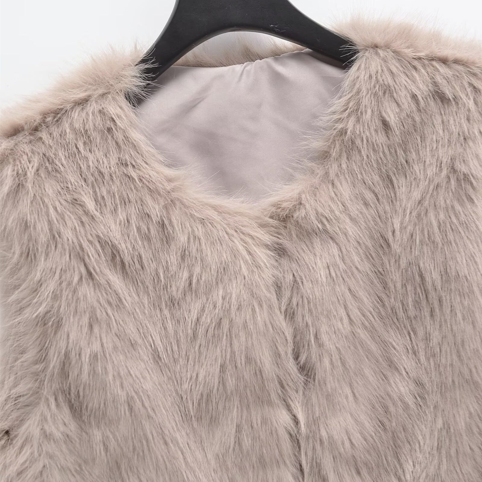 Street faux fur vest for women's