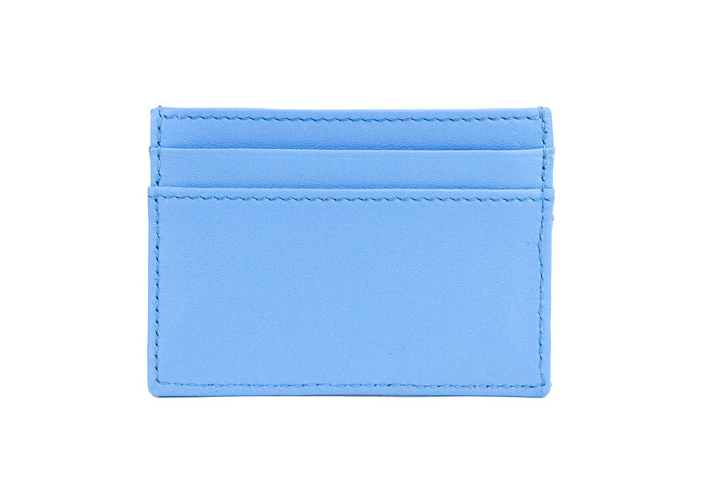 Versace Medusa Quilted Leather Card Holder – Blue