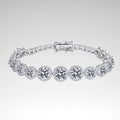  Women's Starry Moissanite Bracelet – .925 Sterling Silver